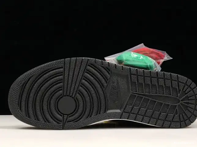 MaikeSneakers Jordan Retro Air AV3905-038 1 OG Team Black SoleFly x High Orange-Fir 0611